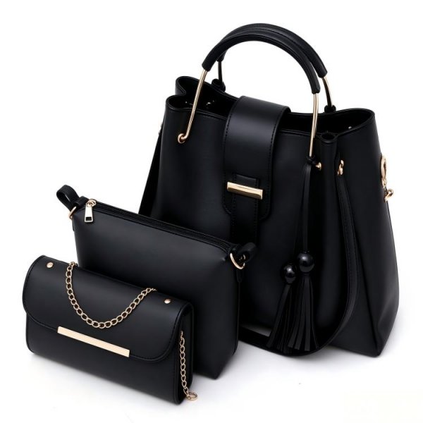 Fashion Bead Tassel Mother Bag Three Piece Set