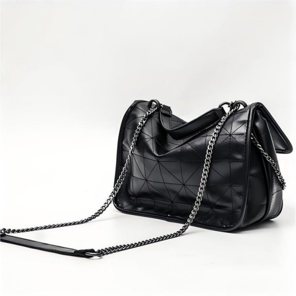 Black Soft Tote Bag Tote Shoulder Bucket Hundred Bags Large Capacity Shopping Bag